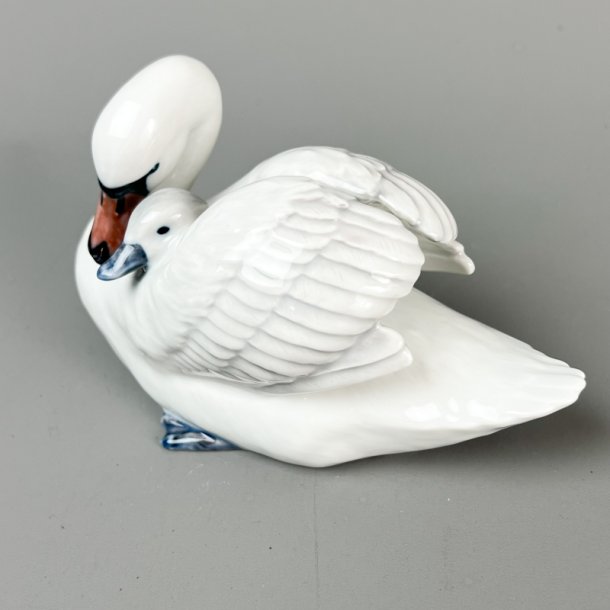 Svane med unge - Royal Copenhagen No. 360