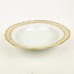 Royal Copenhagen Creme Svejfet dybtallerken