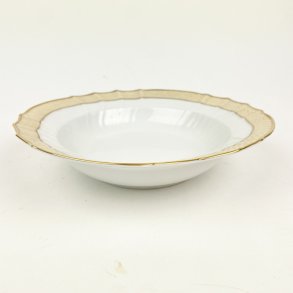 Royal Copenhagen Creme Svejfet dybtallerken