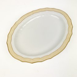 Royal Copenhagen Creme Svejfet serveringsfad
