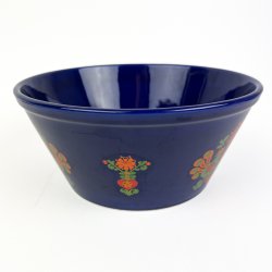 Bl� svensk vintage folkesk�l - 22 cm