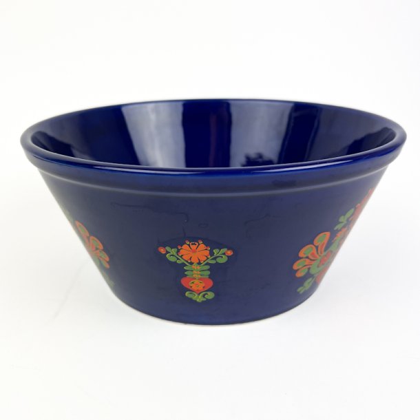 Bl� svensk vintage folkesk�l - 22 cm