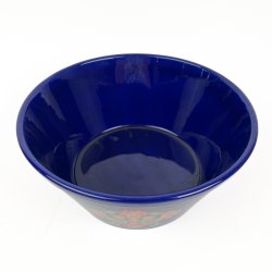 Bl� svensk vintage folkesk�l - 22 cm