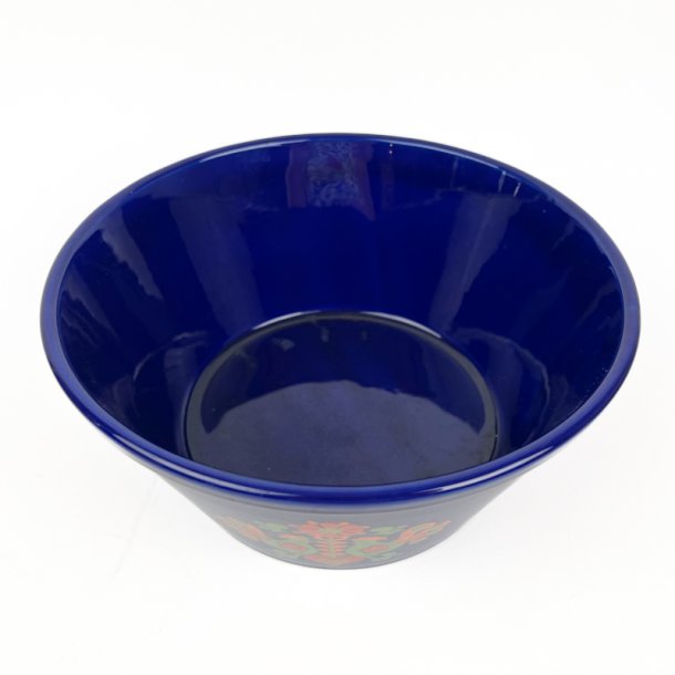 Bl� svensk vintage folkesk�l - 22 cm