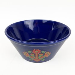 Bl� svensk vintage folkesk�l - 22 cm
