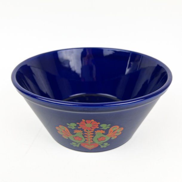 Bl� svensk vintage folkesk�l - 22 cm