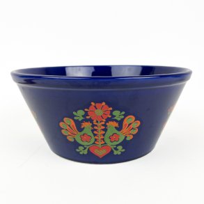 Bl� svensk vintage folkesk�l - 22 cm