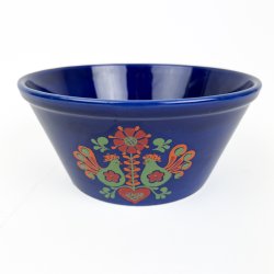 Bl� svensk vintage folkesk�l - 20 cm