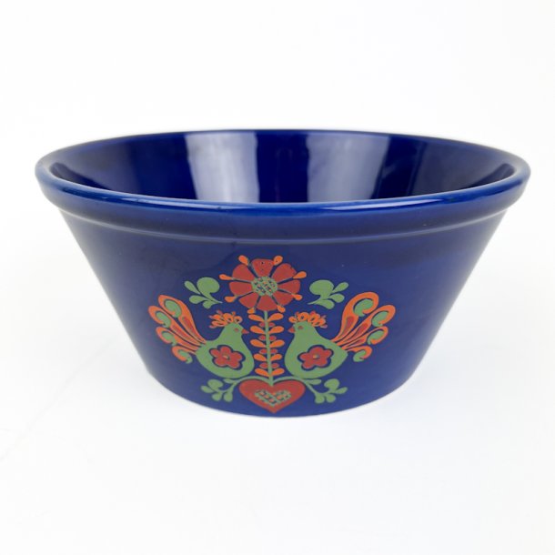 Bl� svensk vintage folkesk�l - 20 cm