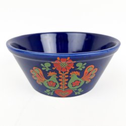 Bl� svensk vintage folkesk�l - 16 cm