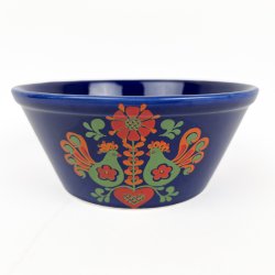 Bl� svensk vintage folkesk�l - 16 cm