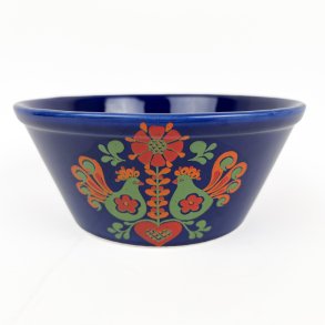 Bl� svensk vintage folkesk�l - 16 cm