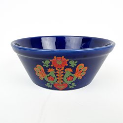 Bl� svensk vintage folkesk�l - 14 cm