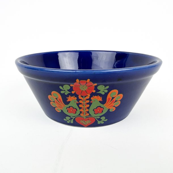 Bl� svensk vintage folkesk�l - 14 cm