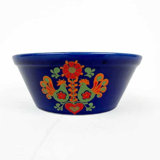 Bl� svensk vintage folkesk�l - 14 cm