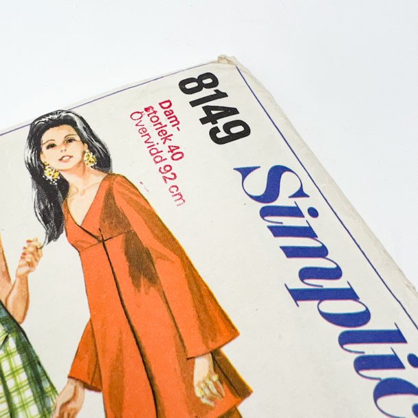 Vintage tunika og bukser sym�nster str. 40