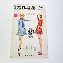 Vintage kjole sym�nster str. 14 (str 40)