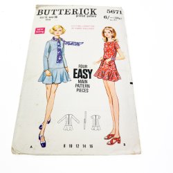 Vintage kjole sym�nster str. 14 (str 40)