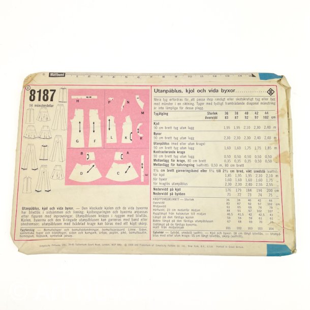 Vintage sym�nster til sommert�j str. 40