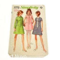 Vintage skjortekjole sym�nster str. 40T