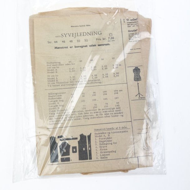 Vintage sym�nster morgenk�be jakke � Str 50