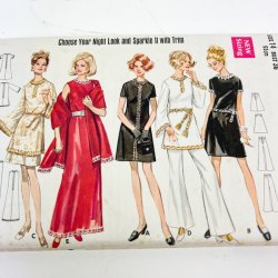Vintage festkjole sym�nster str. 40
