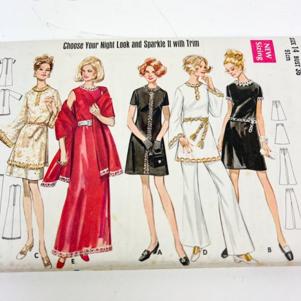 Vintage festkjole sym�nster str. 40