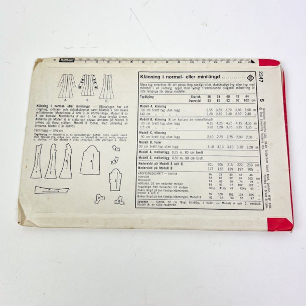 Vintage kjole sym�nster str. 40