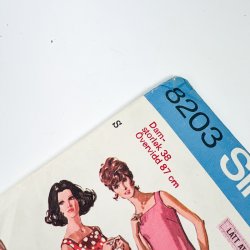 Vintage kjole sym�nster str. 38