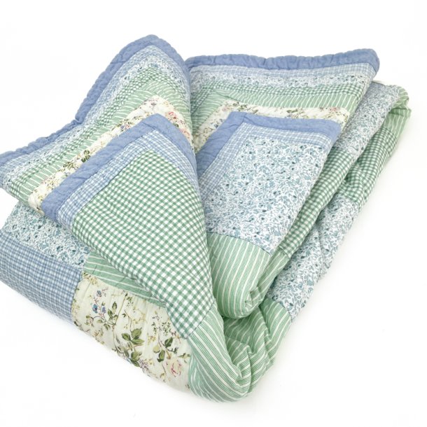 Bl�gr�nt vintage vatt�ppe