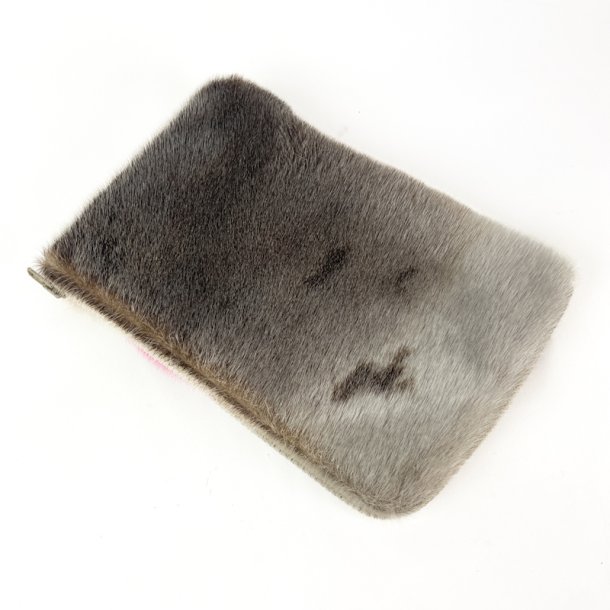 Pink s�lskindsclutch