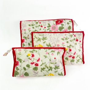 Zwei Retro-Kosmetiktaschen und ein Schminktschchen