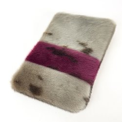 Pink s�lskindsclutch