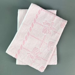 To rosa vintage h�ndkl�der