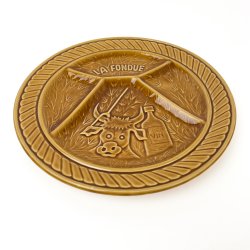Franzsischer Fondue-Teller Sarreguemines