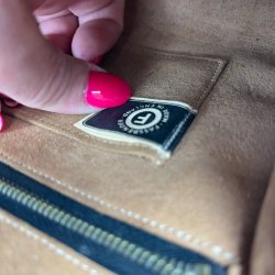 Sort vintage slangeskind taske