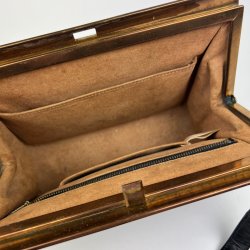 Sort vintage slangeskind taske