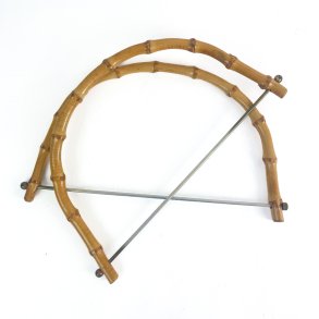 Vintage Bambus-Taschengriffe 