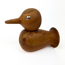 Retro teak figur and