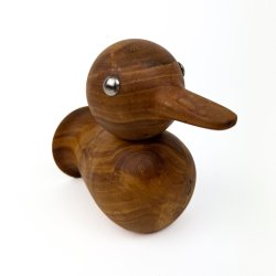 Retro teak figur and