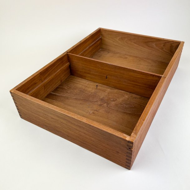 Retro teak opbevaringskasse