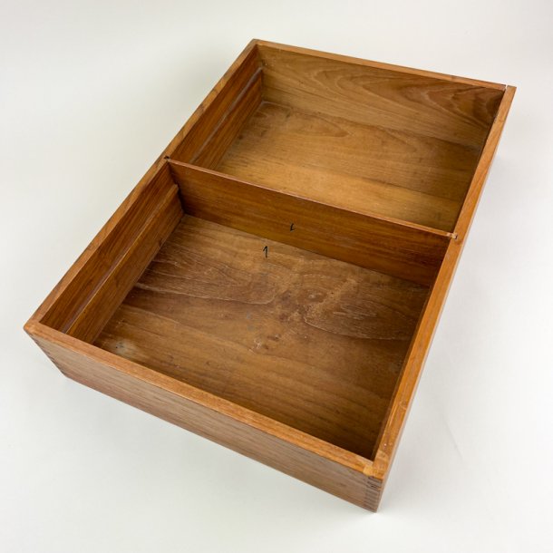 Retro teak opbevaringskasse