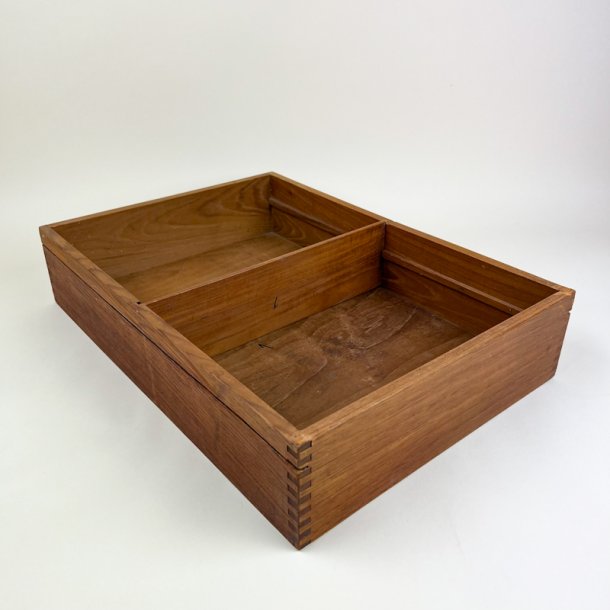 Retro teak opbevaringskasse