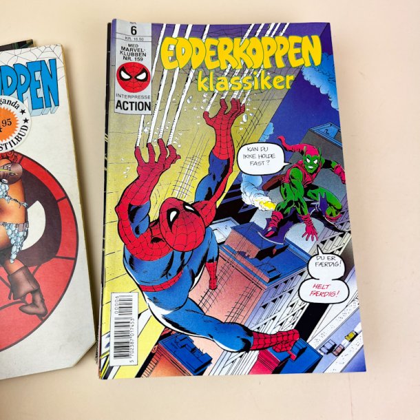 Femten Edderkoppen retro tegneserieblade