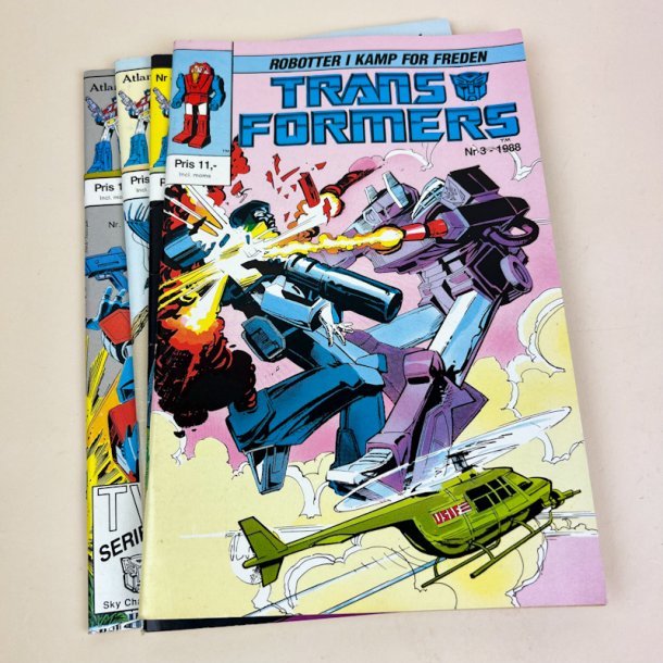 Transformers nr. 1-6 retro tegneserieblade