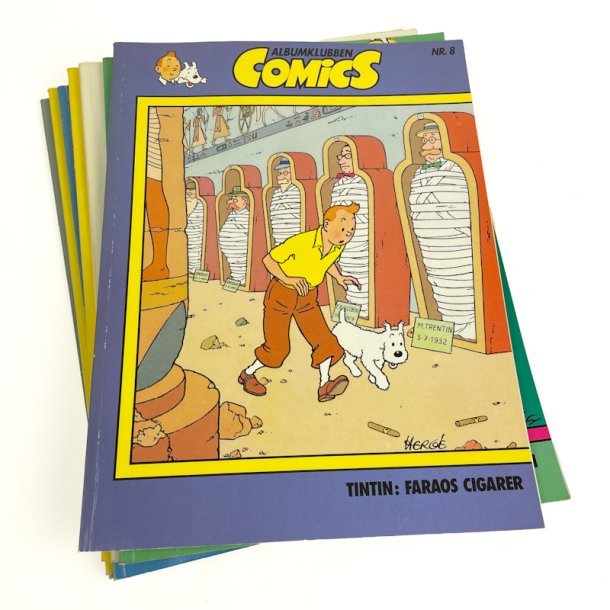 Syv retroalbum fra Albumklubben Comics