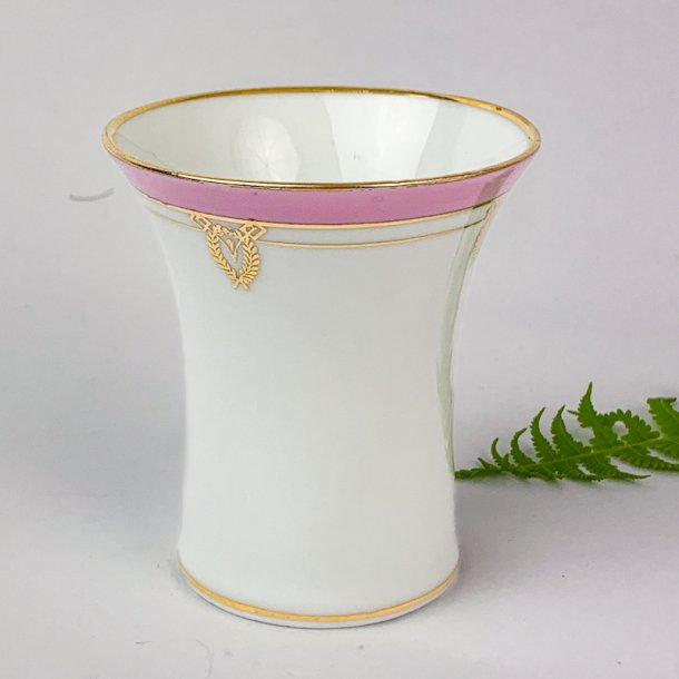 Vintage vase - Rosa und Gold.