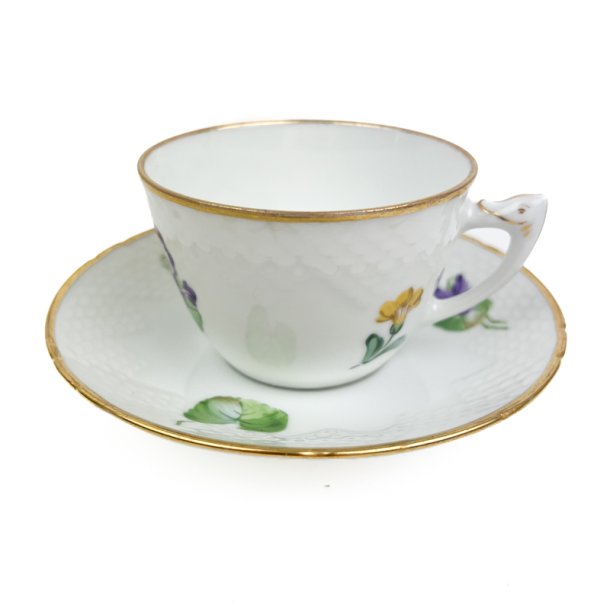 Vintage tekop Saksisk Blomst