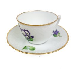 Vintage tekop Saksisk Blomst