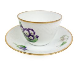 Vintage tekop Saksisk Blomst